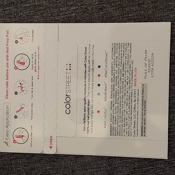 Any 2/$20 Rule Of Plum Color Street Nails retired - Picture 4 of 4